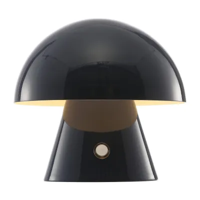 7 Porcini Contemporary Bohemian Rechargeable Iron LED Mushroom Lamp - JONATHAN Y: Touch Sensor, Dimmable