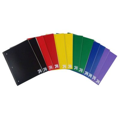 12pk 70 Sheet Wide Ruled 1 Subject Spiral Notebook Assorted Colors - up&up: Lined Paper, Perforated Pages, Tween