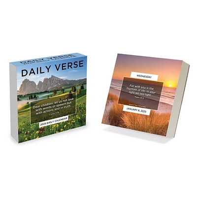 TF Publishing 2025 Daily Desktop Calendar 5.25x5.25 Daily Verse