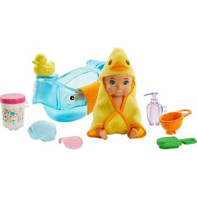 Barbie Skipper Babysitters Inc. Feeding and Bath-Time Playset