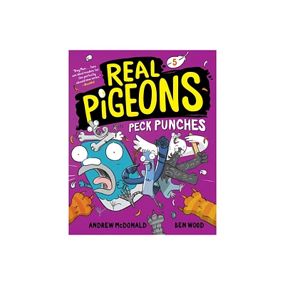 Real Pigeons Peck Punches (Book 5) - by Andrew McDonald (Paperback)