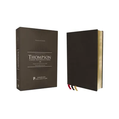 Nkjv, Thompson Chain-Reference Bible, Premium Goatskin Leather, Black, Premier Collection, Black Letter, Art Gilded Edges, Comfort Print