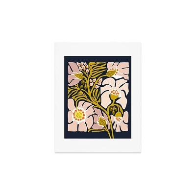 Deny Designs 11x14 DESIGN Dannick Backyard Flower Modern Floral Art Print