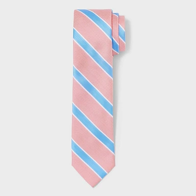 Mens Striped Neck Tie - Goodfellow & Co Pink One Size