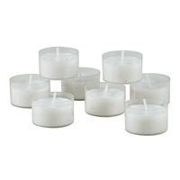 48pc 6-7hr Long Burning Tealight Unscented Candles White - Stonebriar Collection: Palm Wax, Machine-Poured, 1.5 Diameter