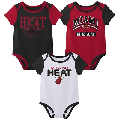 NBA Miami Heat Boys 3pk Bodysuit Set