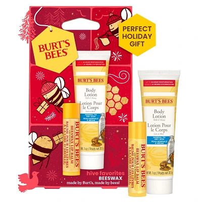 Burts Bees Hive Favorites Beeswax Lip Balm Gift Set