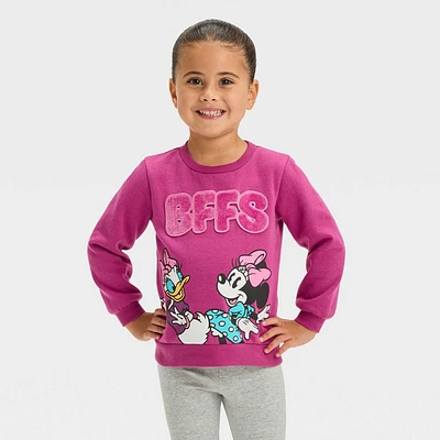 Toddler Girls Disney Minnie Mouse and Daisy Elevated Fleece Pullover