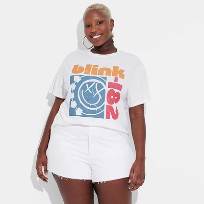 Womens Blink 182 Short Sleeve Graphic T-Shirt