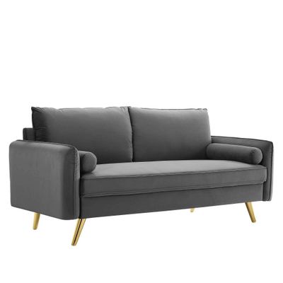 Revive Performance Velvet Sofa - Modway: -Resistant