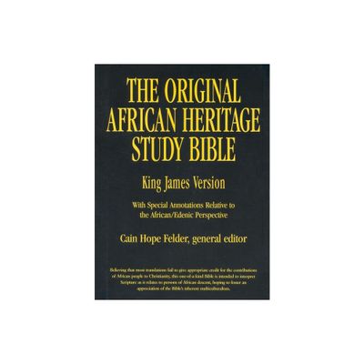 Original African Heritage Study Bible-KJV - Large Print by Cain Hope Felder (Leather Bound)