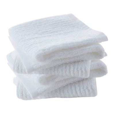 Cannon 4pk Cotton Bar Mop Kitchen Towels White: Solid Barmop Towels, Plain Weave, 16x19, 100% Cotton