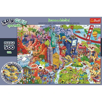 Trefl Spy Guy Lost Items USA- 500pc