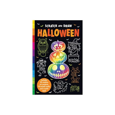 Scratch and Draw Halloween - (Scratch and Draw Card Wallet Format) by Arthur Over (Paperback)