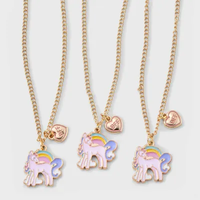 Girls 3pk Unicorn Charms BFF Necklace Set - Cat & Jack