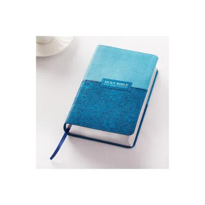 KJV Giant Print Lux-Leather Blue - Large Print (Leather Bound)