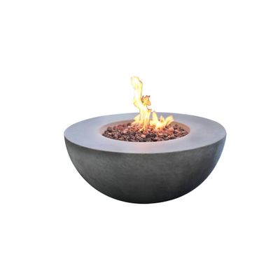 Roca 34 Outdoor Fire Pit Propane Table Backyard Patio Heater - Elementi: No Assembly, Weather-Resistant