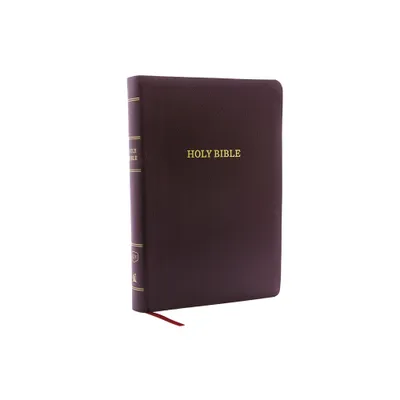 KJV, Reference Bible, Giant Print, Bonded Leather, Burgundy, Red Letter Edition - Large Print by Thomas Nelson (Leather Bound)