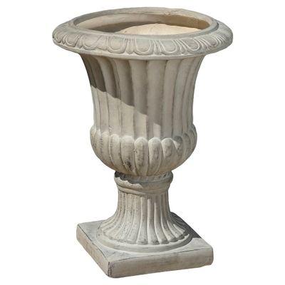 Christopher Knight Home 20 Wide Fiberglass Urn Planter : Italian Cast Stone, Weather-Resistant