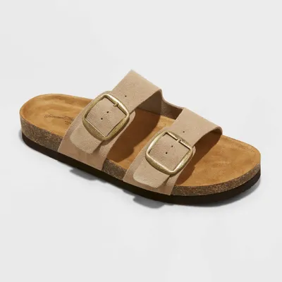 Women Devin Wide Width Two Band Footbed Sandal