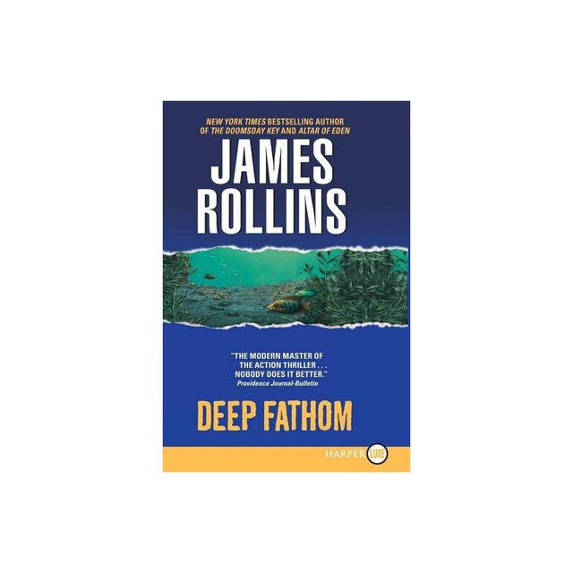 Deep Fathom - Large Print by James Rollins (Paperback)