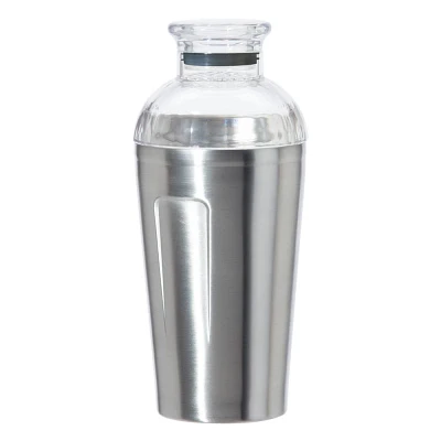 Oggi 17oz Groove Cocktail Shaker Stainless Steel