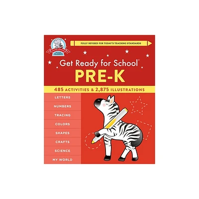 Get Ready for School: Pre-K (Revised & Updated) - by Heather Stella (Spiral Bound)