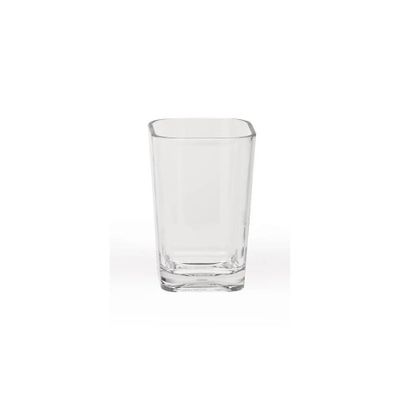 Moda at Home Optiks Bath Tumbler Clear : Microfiber, Machine Washable, Non-Slip Backing