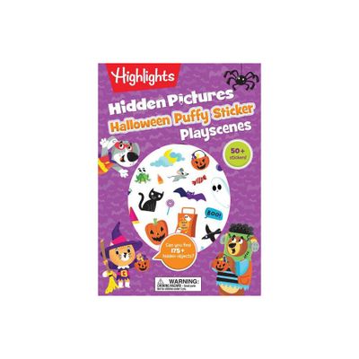 Halloween Hidden Pictures Puffy Sticker Playscenes - (Highlights Puffy Sticker Playscenes) (Paperback)