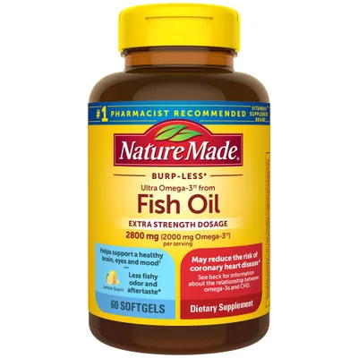 Nature Made Fish Oil 2800mg Omega-3 Softgels - 60ct