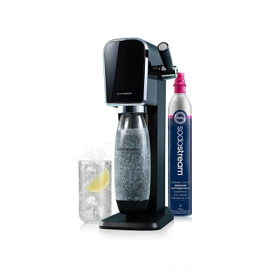 SodaStream Art Sparkling Water Maker with CO2 and Carbonating Bottle : Matte Finish, 60L Cartridge, Hand Wash