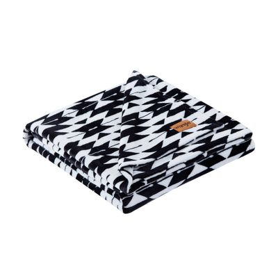 50x70 Oversized Geometric Reversible Throw Blanket - Wrangler: 100% Polyester