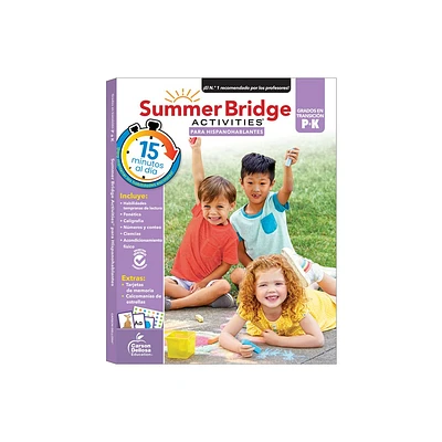 Summer Bridge Activities Spanish Prek-K, Grades Pk - K - by Summer Bridge Activities & Carson Dellosa Education (Paperback)