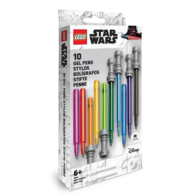 LEGO Star Wars 10pk Gel Pens Multicolored Lightsaber