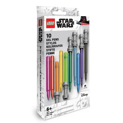 LEGO Star Wars 10pk Gel Pens Multicolored Lightsaber