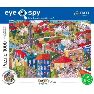 Trefl EyeSpy Sneaky Peakers: Paris France Jigsaw Puzzle 1000pc