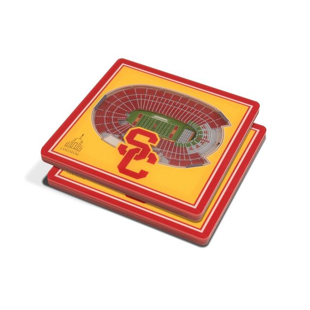 NCAA USC Trojans 3D Stadium View Coaster