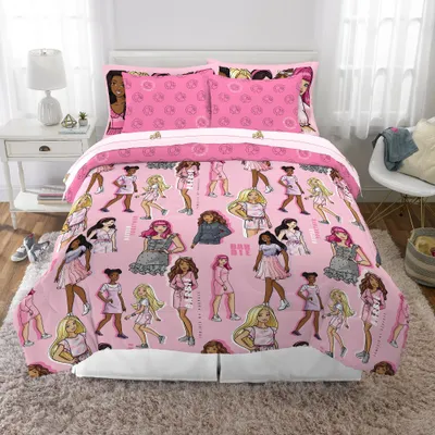 Full Barbie Kids Bedding Bundle