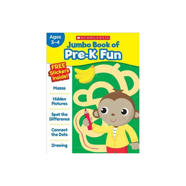 Jumbo Book of Pre-K Fun Workbook - by Scholastic Teaching Resources (Paperback)