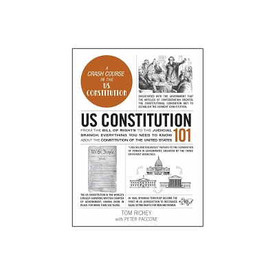 Us Constitution 101 - (Adams 101) by Tom Richey & Peter Paccone (Hardcover)