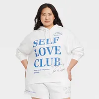 Womens Self Love Club Graphic Hoodie