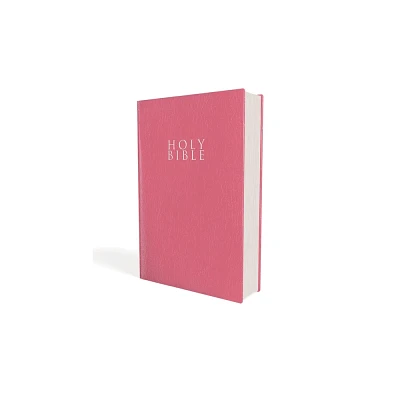 Niv, Gift and Award Bible, Leather-Look, Pink, Red Letter Edition, Comfort Print - by Zondervan (Paperback)