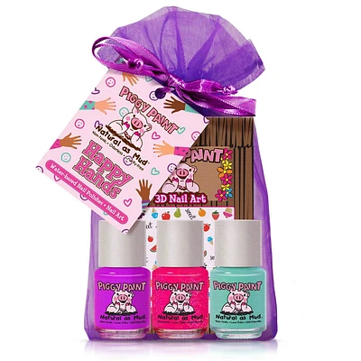 Piggy Paint Nail Polish Set -  + 1 Nail Art - Sparkle Sparkle