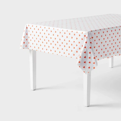 Valentines Day Heart Shaped Table Cover - Spritz