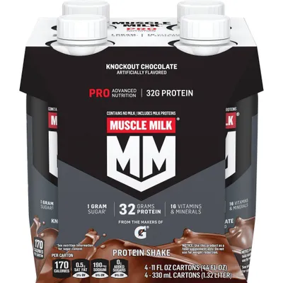 Muscle Milk Pro Series Protein Shake - Knockout Chocolate - 11 fl oz/4pk