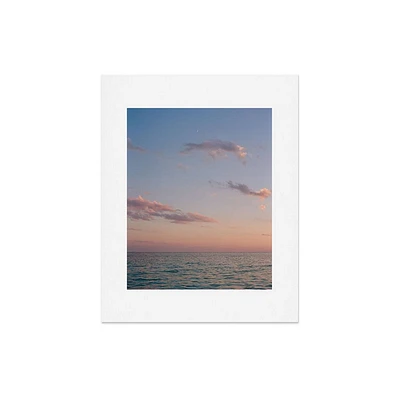 Deny Designs 16x20 Bethany Young Photography Ocean Moon on Film: Matte Cardstock Wall Art, Modern Decor