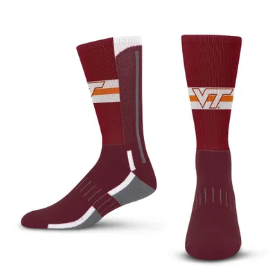 NCAA Virginia Tech Hokie Streak Team Color Crew Sock - L