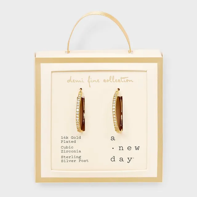 Earring Set Gold Hoops Target Textured Hoops Earring Set 3pc A New