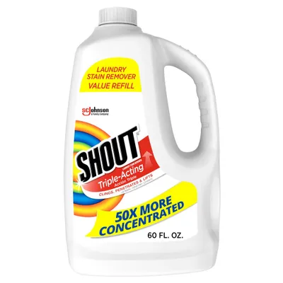 Shout Triple-Acting Everyday Stain Remover Liquid Refill - 60 fl oz