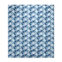 NCAA North Carolina Tarheels Bones Repeat Pet Blanket